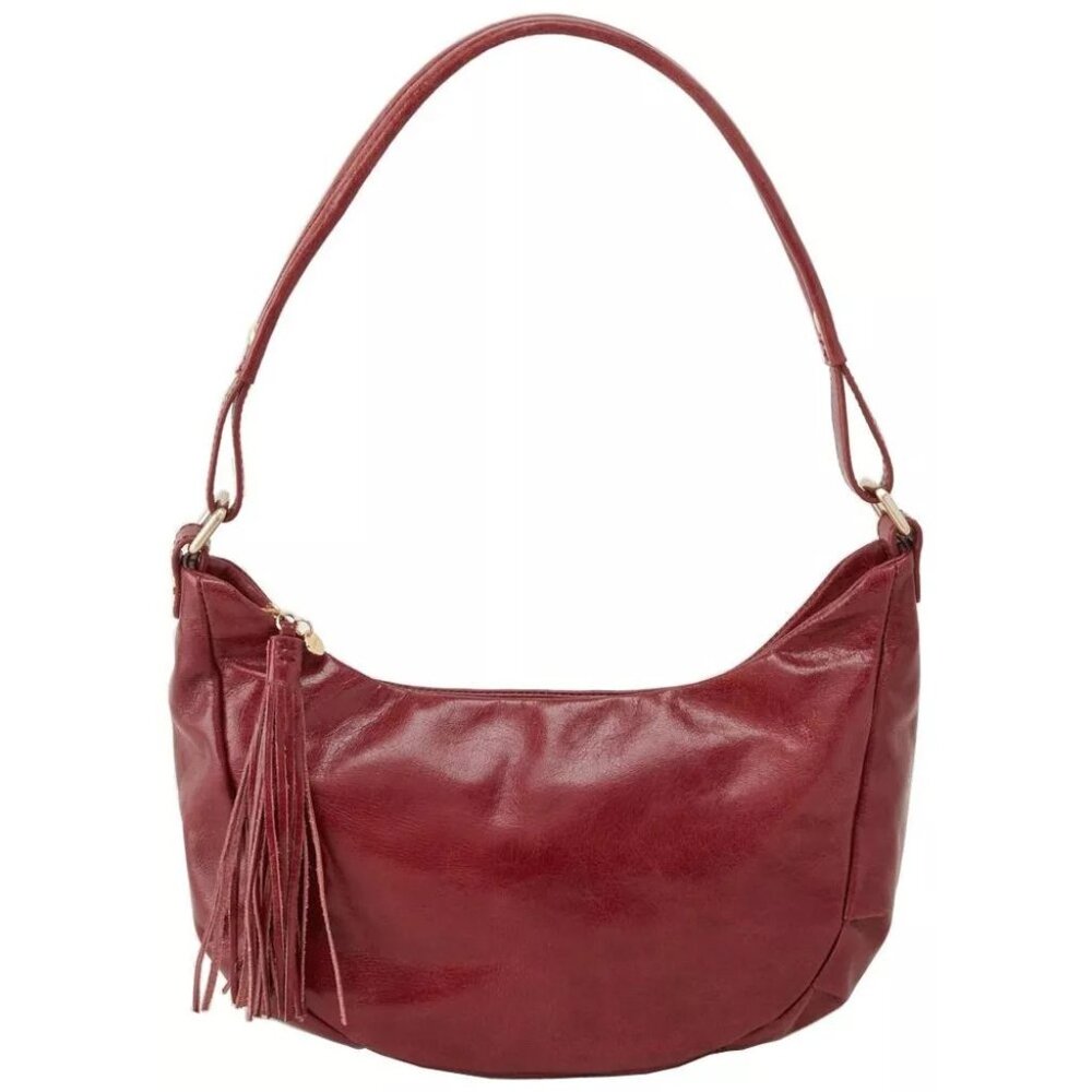 HOBO Leather Vintage Alessa Shoulder Bag Handbag Purse - Mahogany NWT